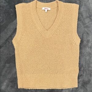 Madewell Tan Alpaca 🦙 Mix Sweater Vest